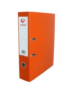 Archivador Palanca 2 Mm Grafcolor Folio 65Mm Con Tarjetero Naranja