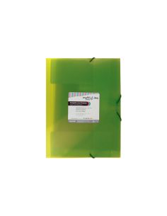 Carpeta 3 Solapas Gomas Folio Pp Multiline Verde