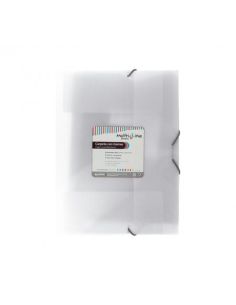 Carpeta 3 Solapas Gomas Folio Pp Multiline Natural (Pack 6 Uds)