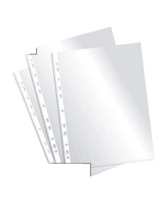 Fundas Multitaladro Plus Office A4-Cristal 90 Micras