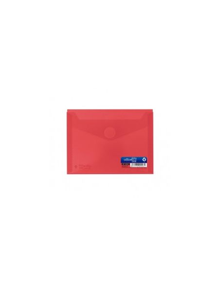 Sobre A6 Classic Polipropileno Cierre Velcro (Rojo)