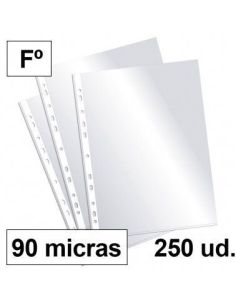 Fundas Multitaladro Plus Office Folio Cristal 90 Micras
