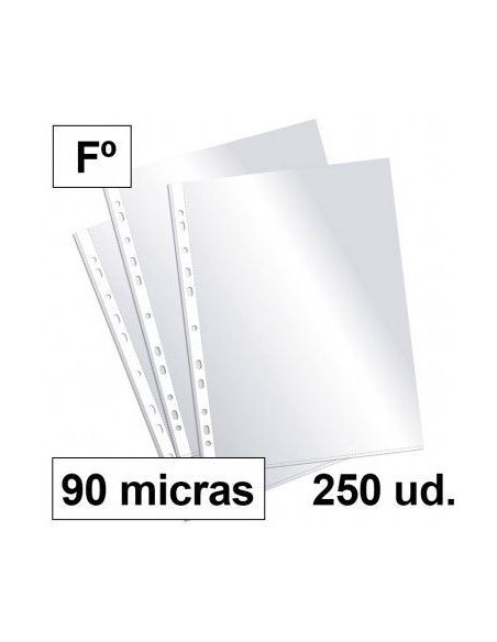 Fundas Multitaladro Plus Office Folio Cristal 90 Micras