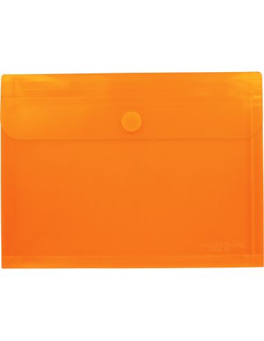 Sobre Folio Velcro Con Fuelle Naranja Polipropileno Multiline