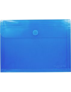 Sobre Folio Velcro Con Fuelle Azul Polipropileno Multiline