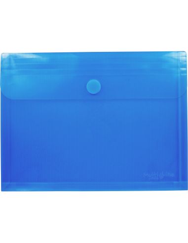 Sobre Folio Velcro Con Fuelle Azul Polipropileno Multiline