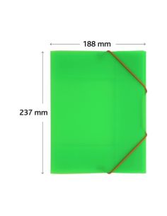 Carpeta Gomas Colorgraf 3 Solapas A5 Verde