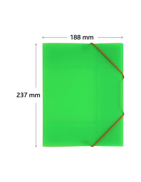 Carpeta Gomas Colorgraf 3 Solapas A5 Verde