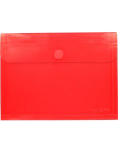 Sobre grafloplas a5 pp multiline translucido cierre velcro rojo