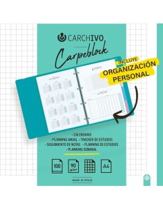 Recambio Carchivo 100H A4 Papel 90 Gr C/ Bonus Carpeblocks