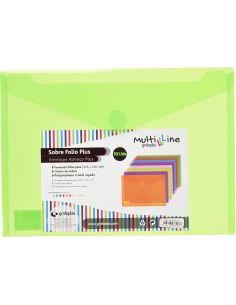 Sobre Polipropileno Multi Folio Plus Amarillo Velcro