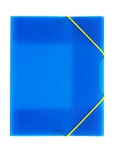 Carpeta Gomas Colorgraf 3 Solapas A5 Azul