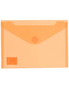 Sobre Grafloplas A5 Pp Multiline Translucido Cierre Velcro Naranja