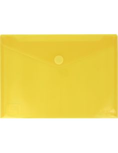 Sobre Grafloplas A5 Pp Multiline Translucido Cierre Velcro Amarillo