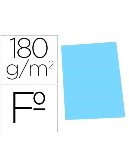Subcarpeta folio 180g azul