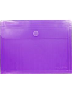 Sobre Folio Velcro Con Fuelle Violeta Polipropileno Multiline