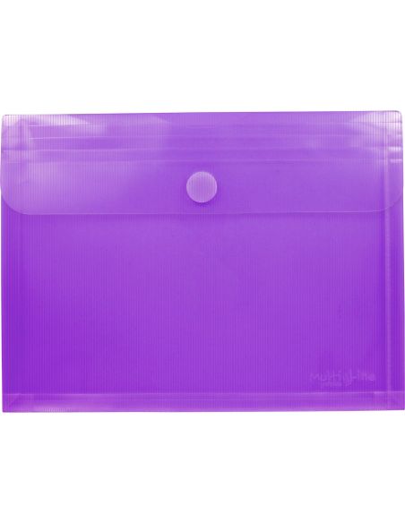 Sobre Folio Velcro Con Fuelle Violeta Polipropileno Multiline