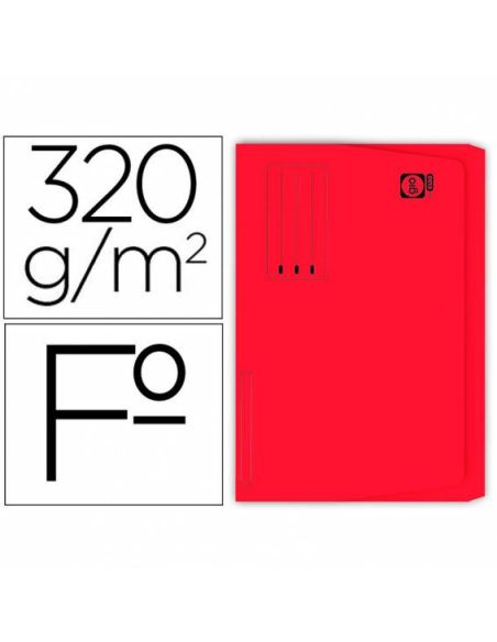Subcarpeta folio 180g rojo