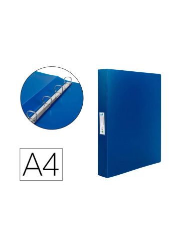 Carpeta 4 Anillas 25 Mm Folio Pvc Escolar|Libreriasalesiana