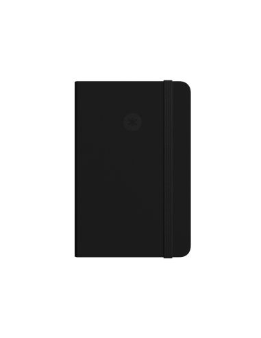 Cuaderno Con Gomillas Antartik Tapa Dura A4 Hojas Lisas Negro 100 Hojas 80 Gr