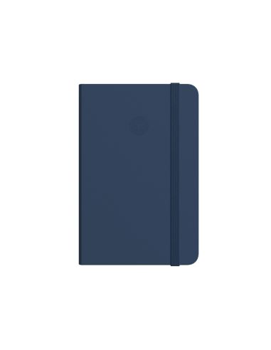 Cuaderno Con Gomillas Antartik Tapa Dura A4 Hojas Lisas Azul Marino 100 Hojas 80 Gr