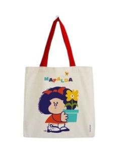 Bolsa Algodón Mafalda Grande Con Plantita