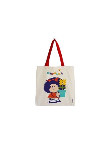 Bolsa Algodón Mafalda Grande Con Plantita
