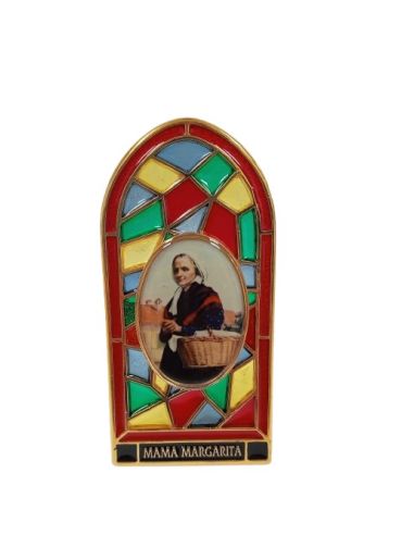 Repié Mamá Margarita metal vidriera 5x10cm|Libreriasalesiana