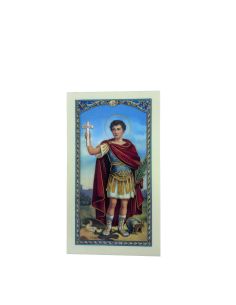 Estampa Plastificada C/Oracion 6,5X11Cm San Expedito