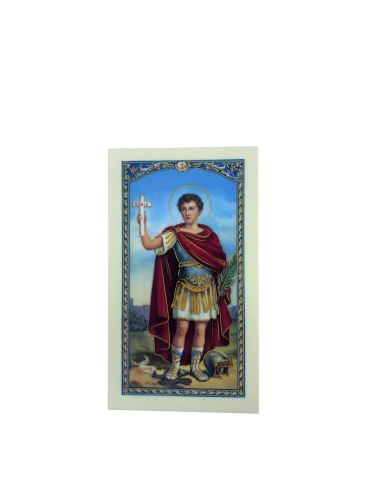 Estampa Plastificada C/Oracion 6,5X11Cm San Expedito