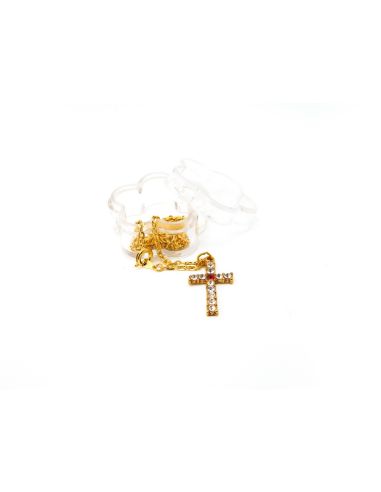 Colgante Con Crucifijo Dorado + Caja