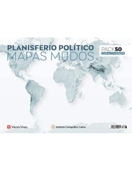 Mapa Mudo Planisferio Politico Vicens Vives|Libreriasalesiana