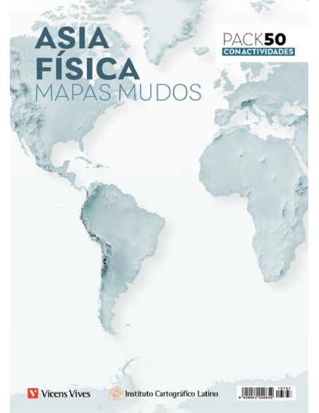 Mapa Mudo Asia Fisico Vicens Vives