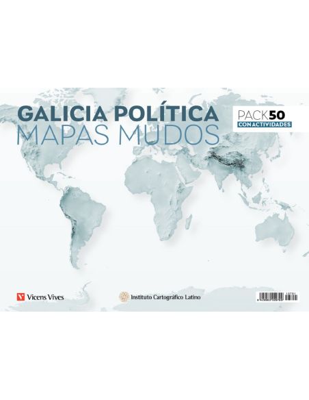 Mapa Mudo Galicia Politico Vicens Vives|Libreriasalesiana