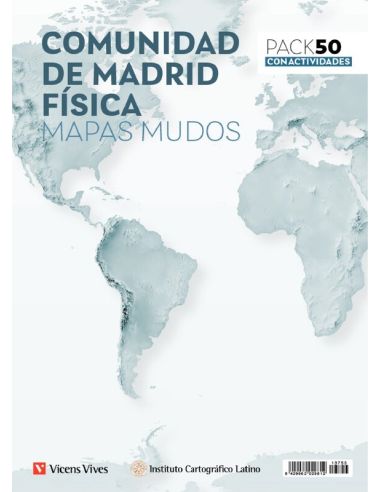 Mapa Mudo Comunidad de Madrid Fisica Vicens Vives