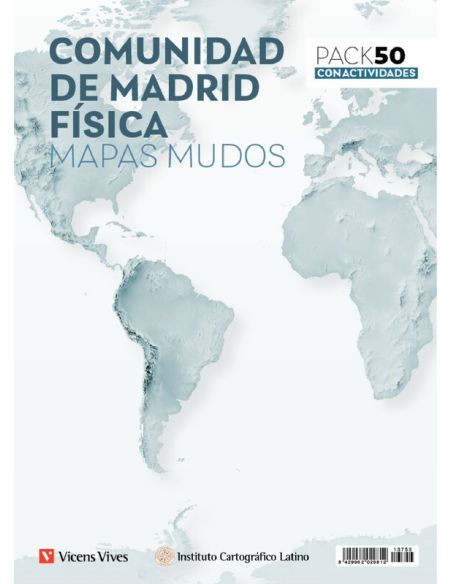 Mapa Mudo Comunidad de Madrid Fisica Vicens Vives