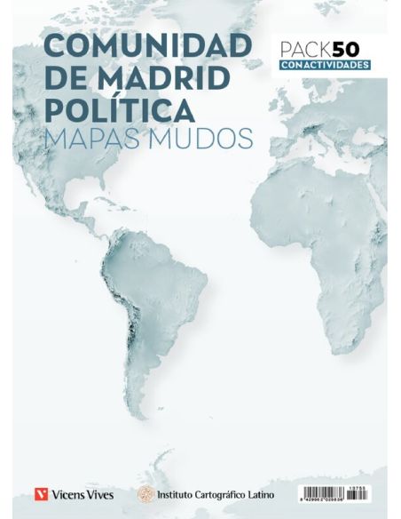 Mapa Mudo Comunidad de Madrid Politico Vicens Vives