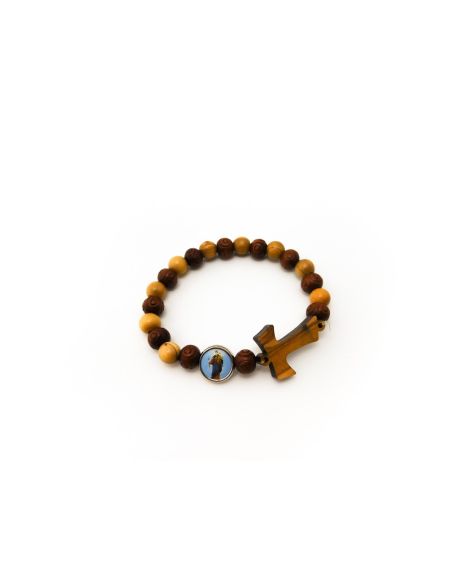 Brazalete Madera Tau Auxiliadora