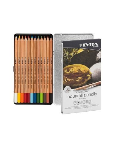 Lápices De Colores Caja 12 Acuarelables Rembrandt Lyra