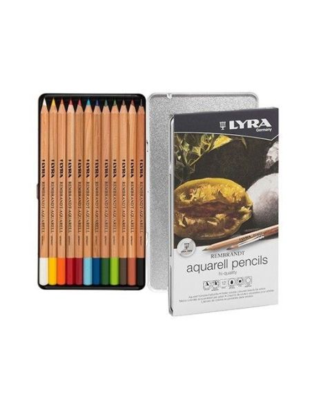 Lápices De Colores Caja 12 Acuarelables Rembrandt Lyra