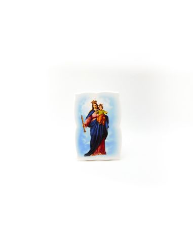 Tablita Repie Madera Lacada 7X10Cm Maria Auxiliadora