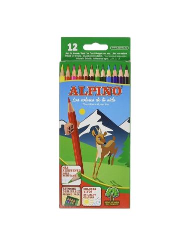 Caja 12 Lápices Alpino Black