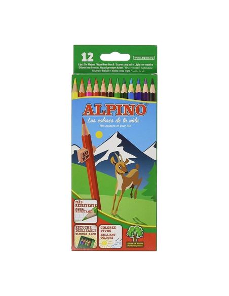 Caja 12 Lápices Alpino Black