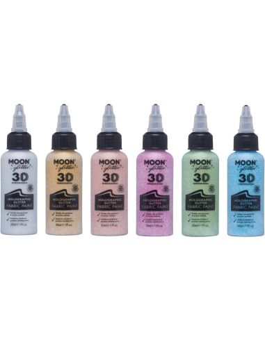 Medio Textil Colors Glitter Pack 6