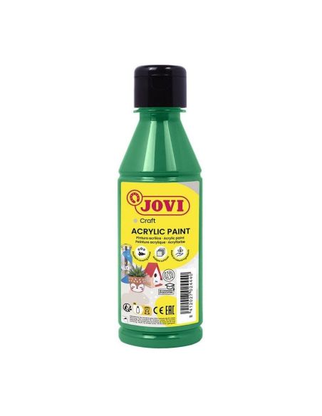 Pintura Acrilica Multiuso Jovi Jovidecor 250 Ml Verde Medio