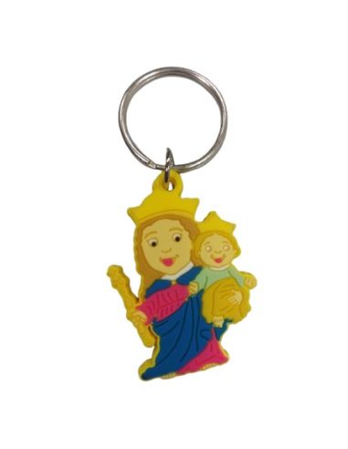 Llavero Pvc Silueta Maria Auxiliadora 40 Mm|Libreriasalesiana
