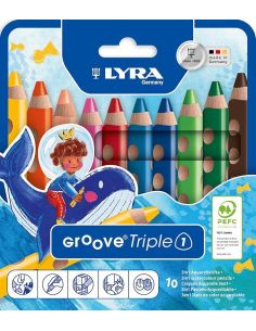 Lápiz Lyra Groove Tripleone Estuche 6 Uds