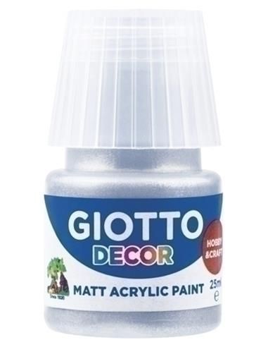Pintura Acrilica Giotto Decor 50Gr Plata