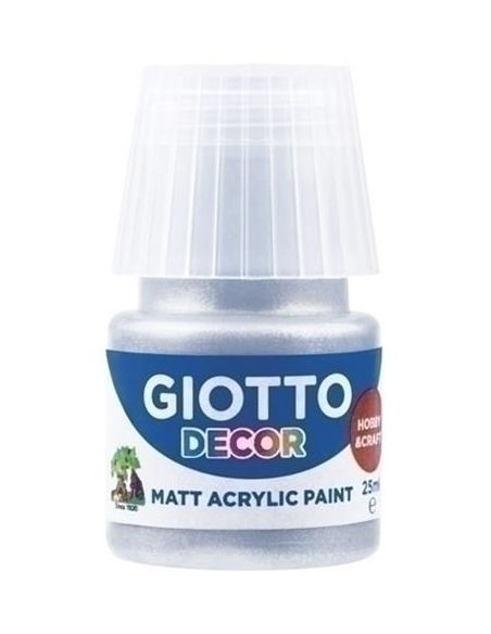 Pintura Acrilica Giotto Decor 50Gr Plata