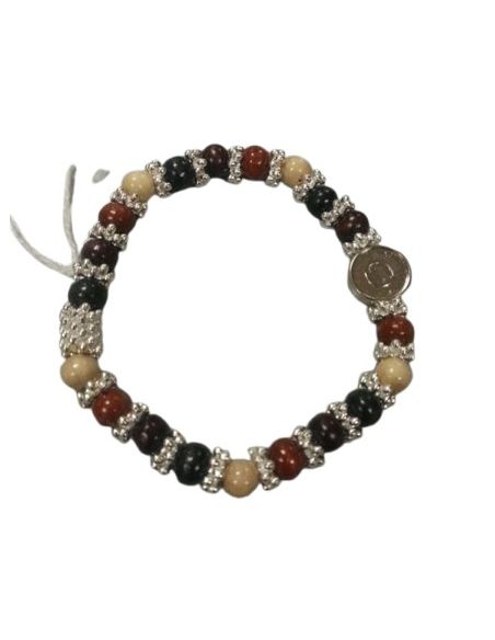 Brazalete Tonos De Madera/Metal Generica